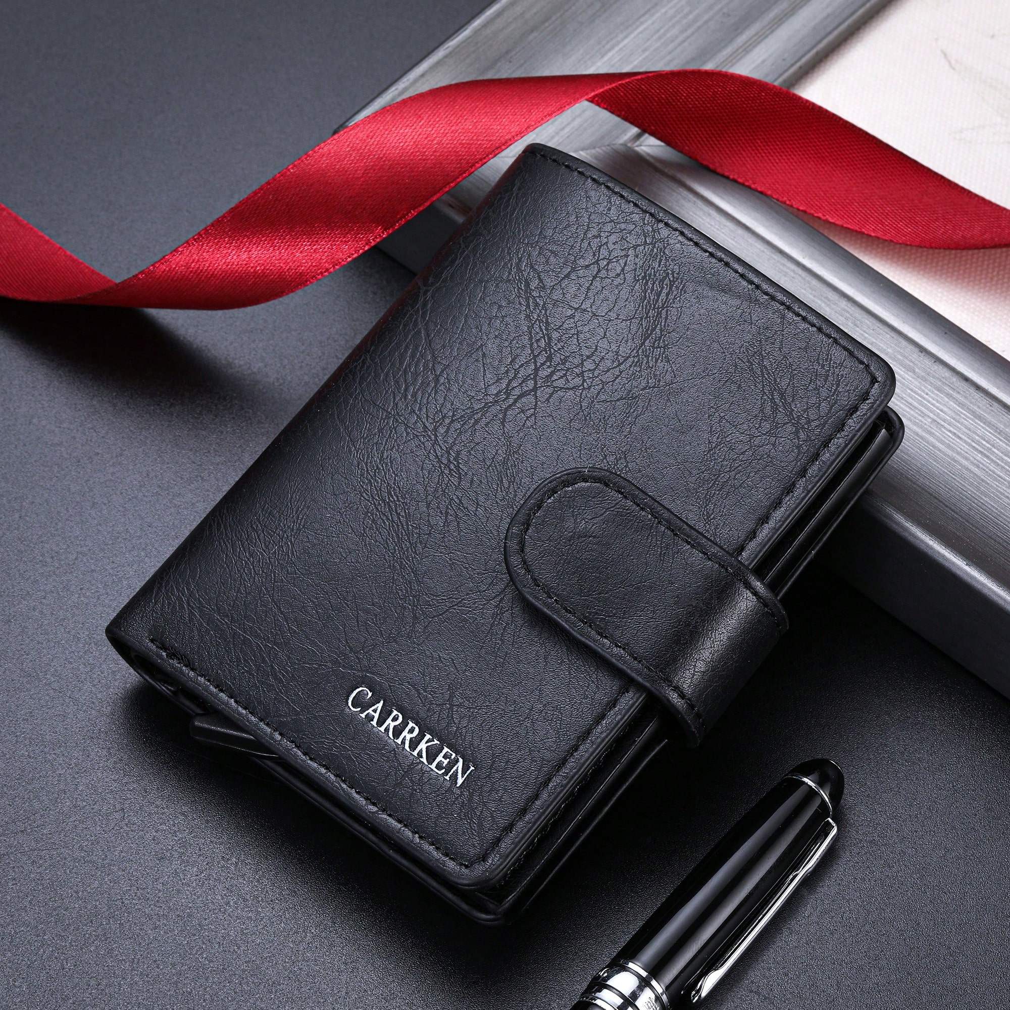 Phone Accessories Ideas - 1pc Men's New Smooth Buckle Wallet,