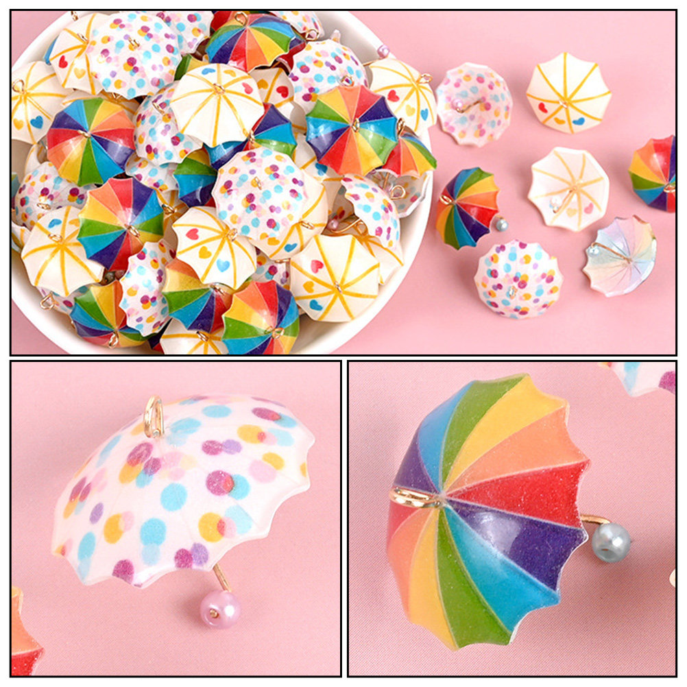Phone Accessories Ideas - 6Pcs Resin Mini Umbrella Phone Case