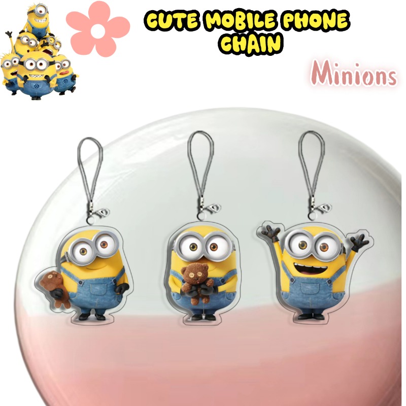 Phone Accessories Chain - Cute Cartoon Mini Minions Creative Personalized