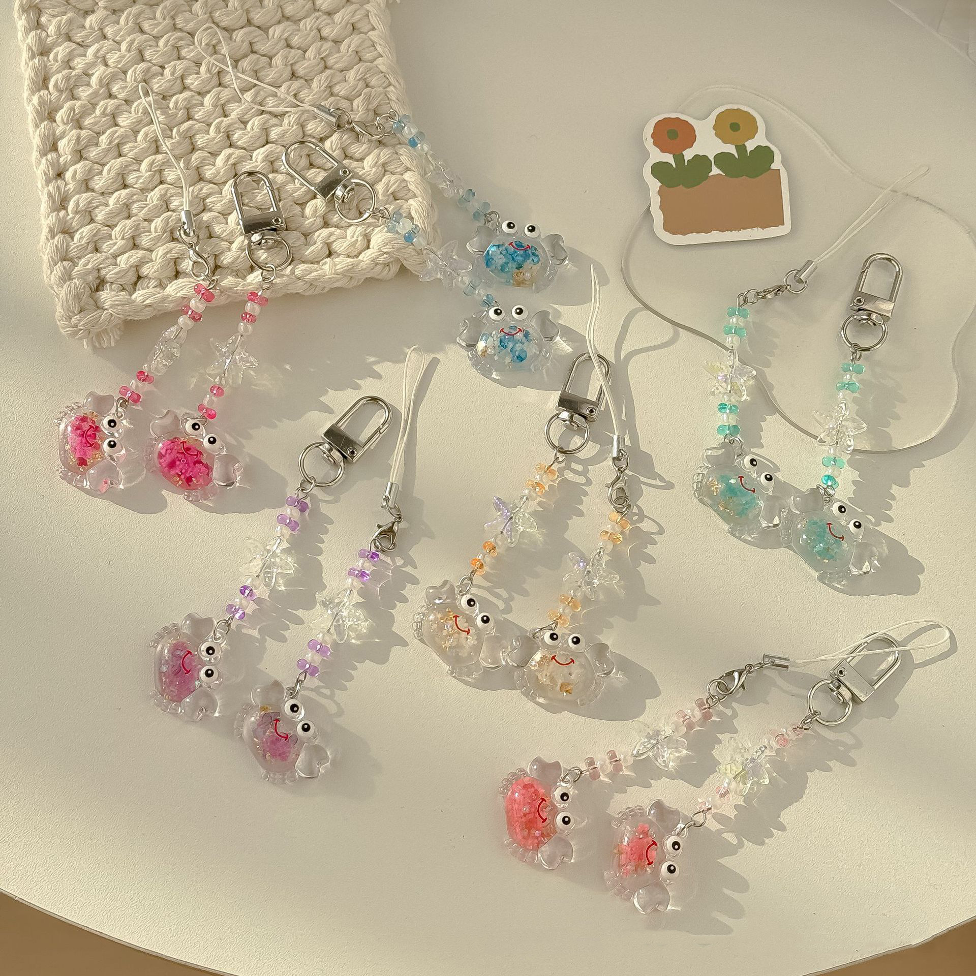 Phone Accessories Wholesale - New Cute Colorful Night Light Crab
