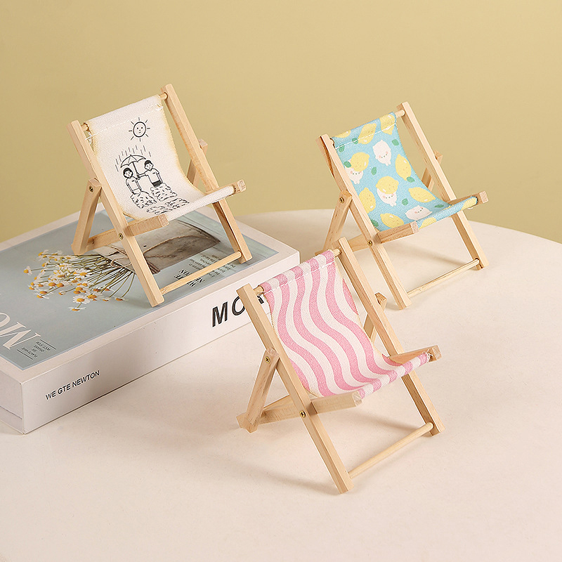 Cute Mini Wooden Beach Chair P - Phone Accessories Ideas ulasan dan harga