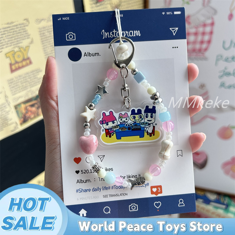 Kawaii Japanese Tamagotchi Key - Phone Accessories Chain ulasan dan harga