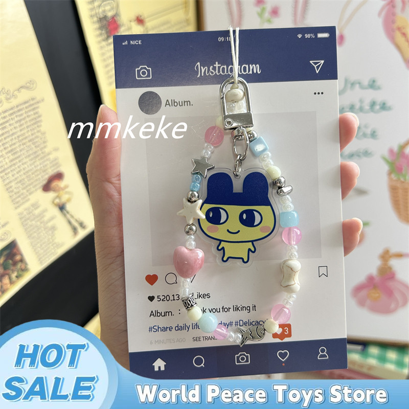 Kawaii Japanese Tamagotchi Key - Phone Accessories Chain ulasan dan harga