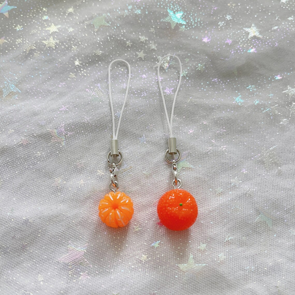 Set of 2 Cute Orange Phone Cha - Phone Accessories Ideas ulasan dan harga