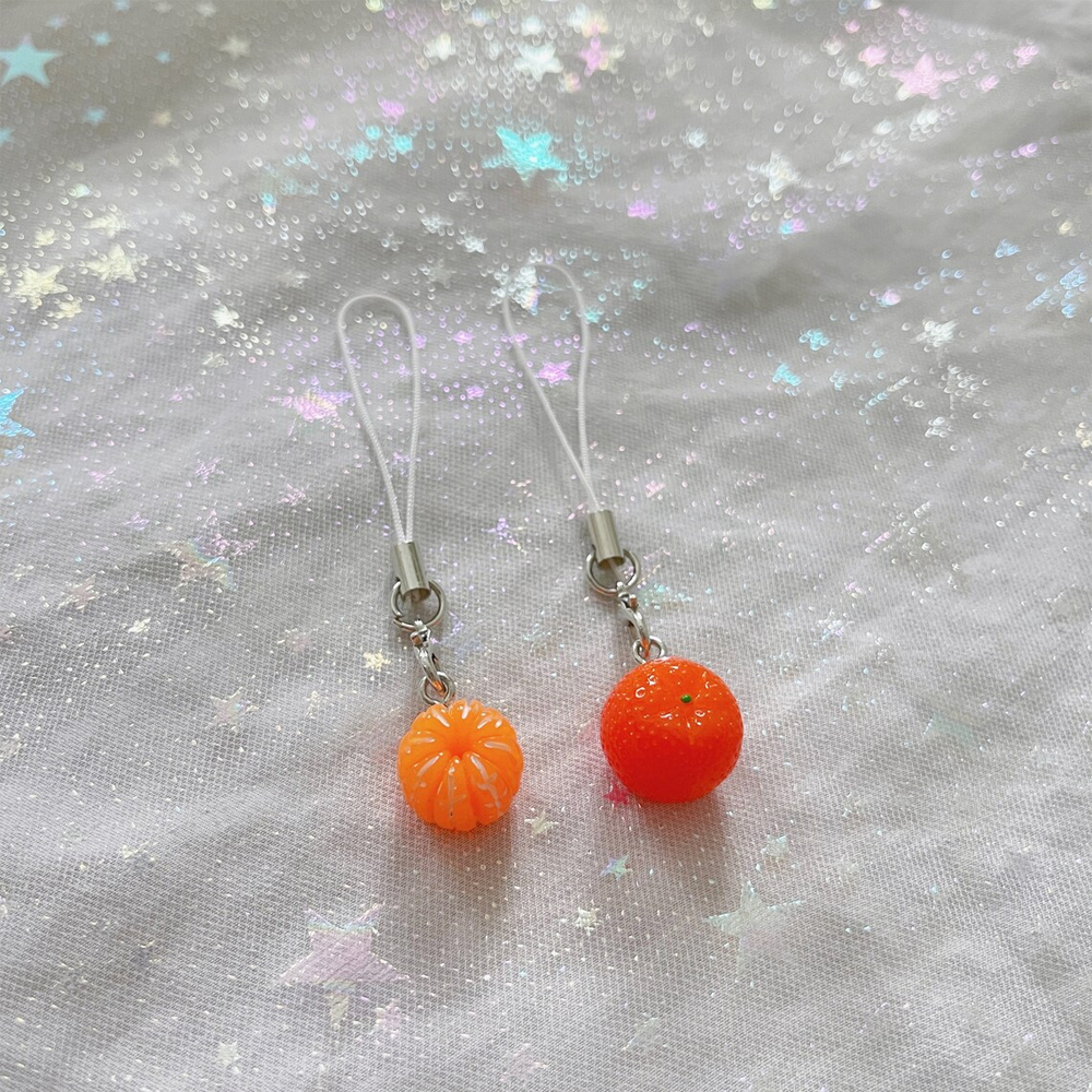 Set of 2 Cute Orange Phone Cha - Phone Accessories Ideas ulasan dan harga