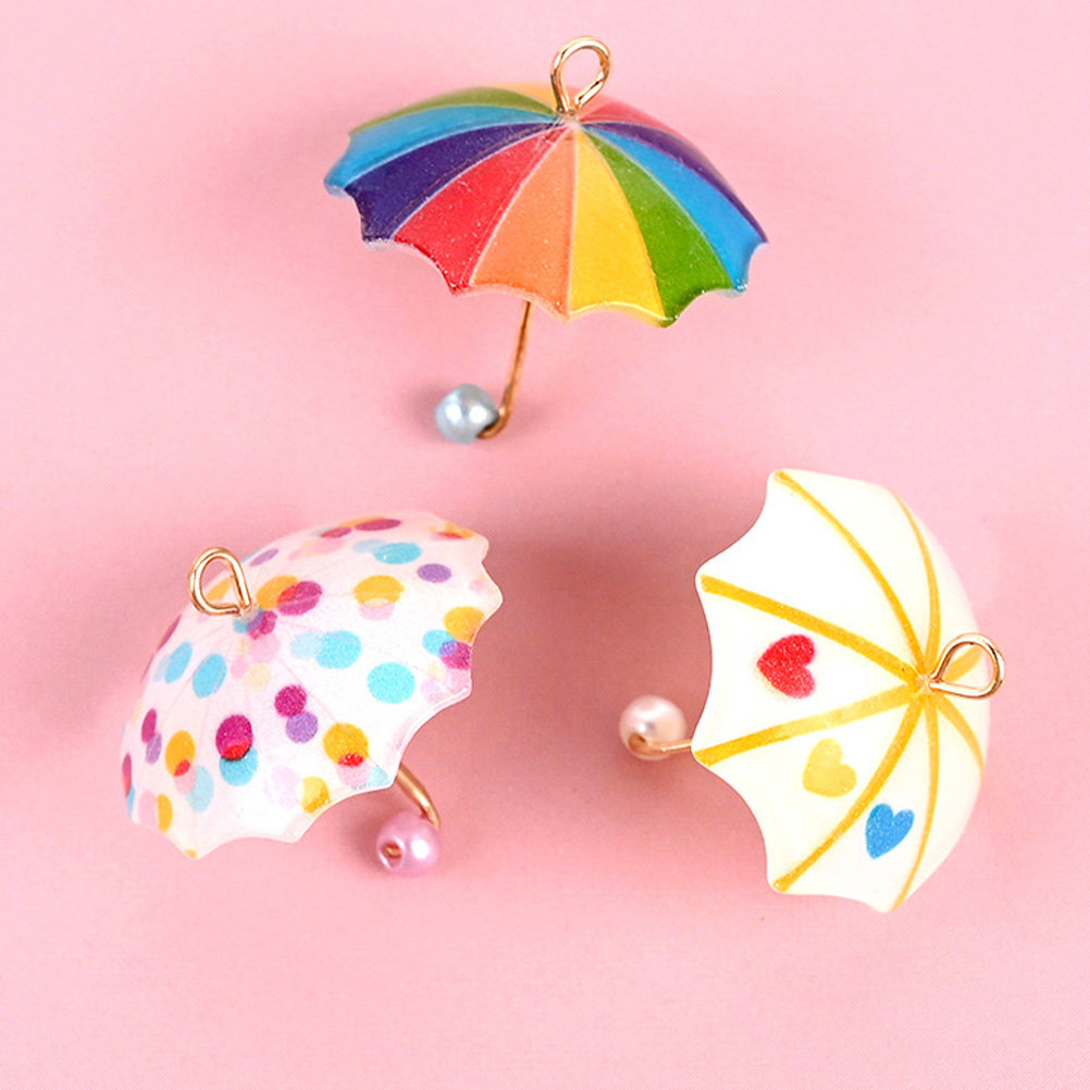 6Pcs Resin Mini Umbrella Phone - Phone Accessories Ideas ulasan dan harga