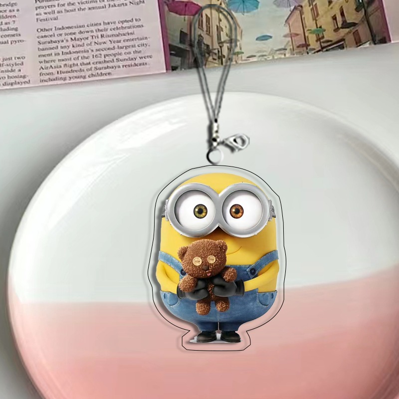 Cute Cartoon Mini Minions Crea - Phone Accessories Chain ulasan dan harga
