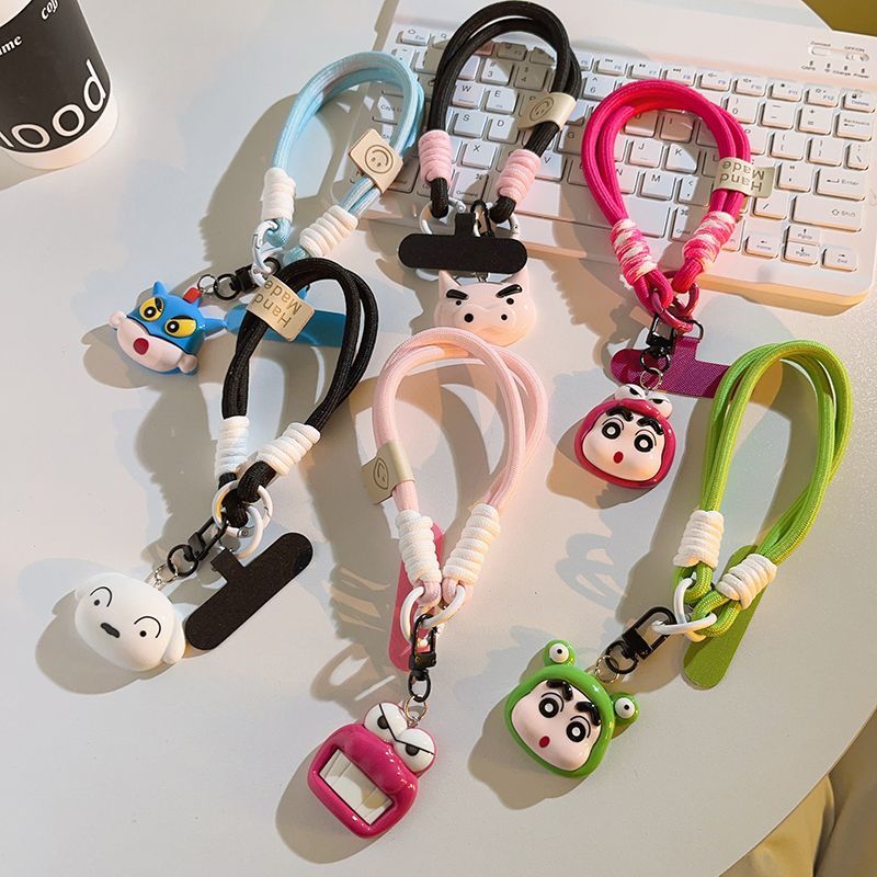 Crayon Shin-chan Shiro Crocodi - Phone Accessories Chain ulasan dan harga