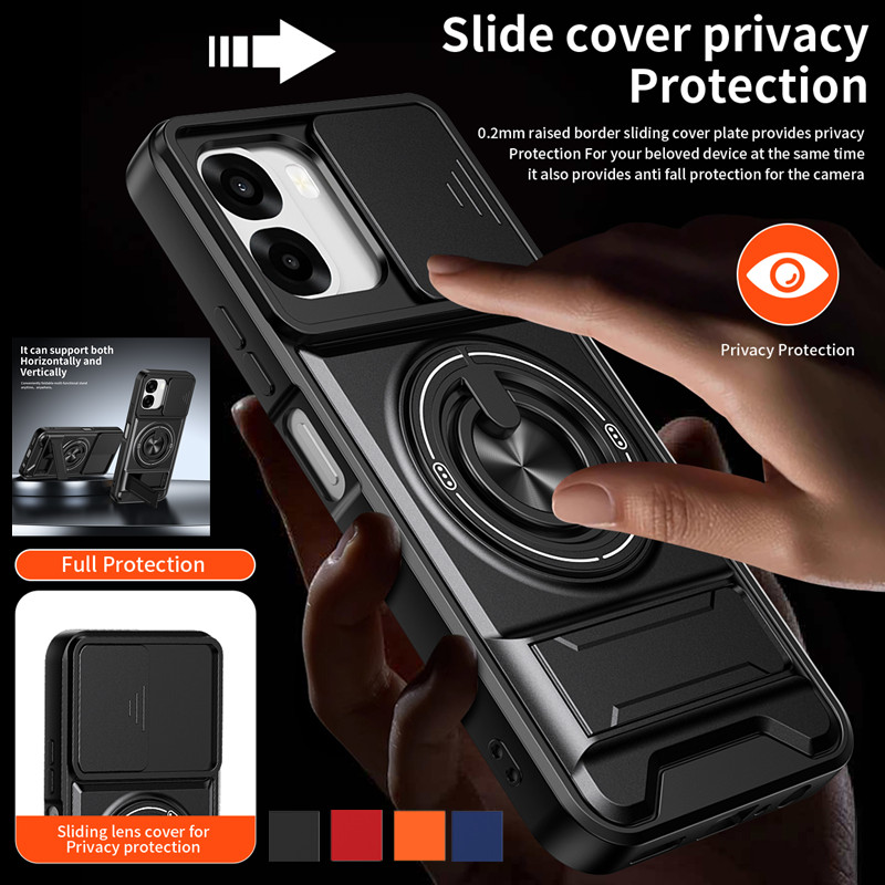 Armor Phone Case For Oppo A6x  - Phone Kickstand Ring ulasan dan harga