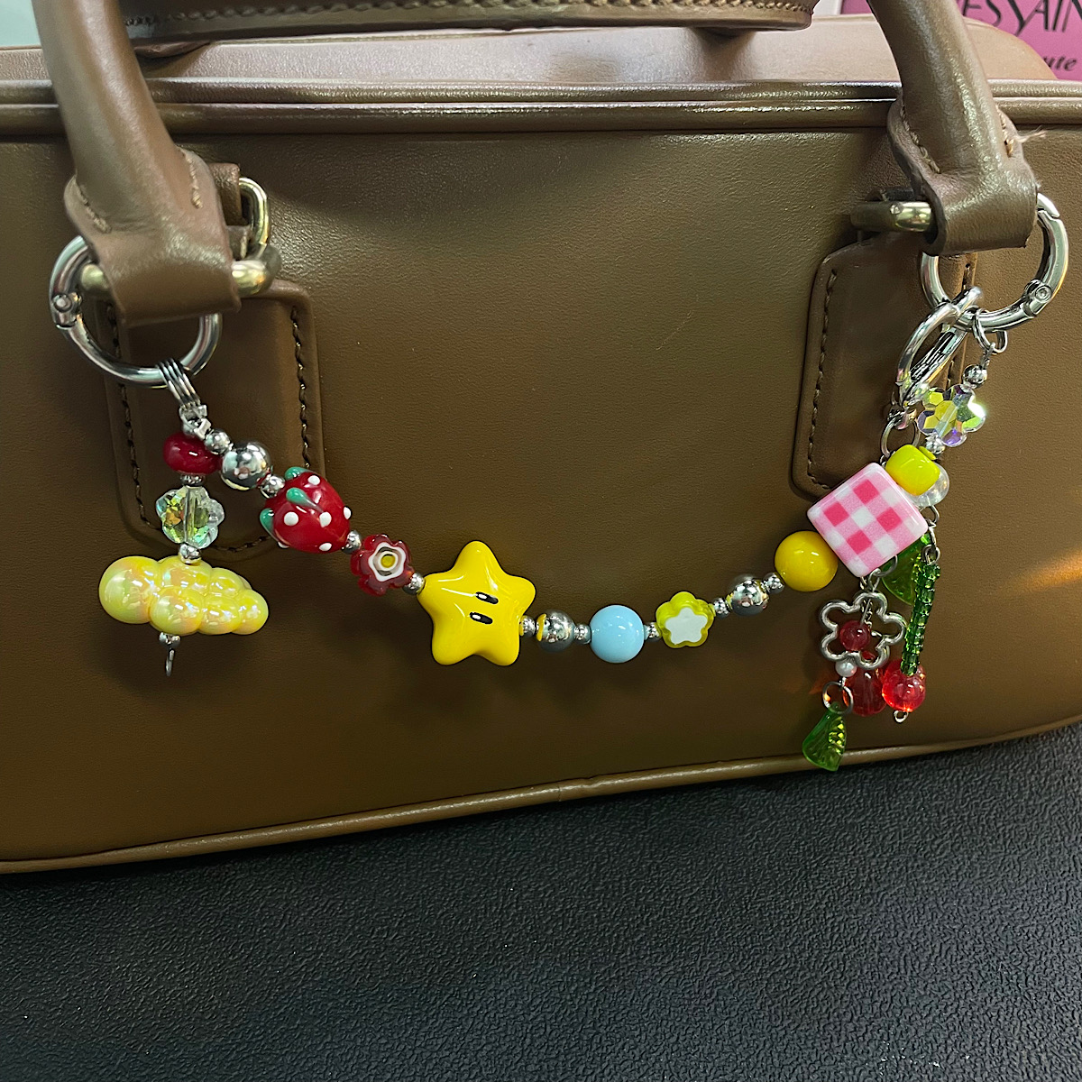 Mobile Phone Chain Color Bead  - Phone Accessories Wholesale ulasan dan harga