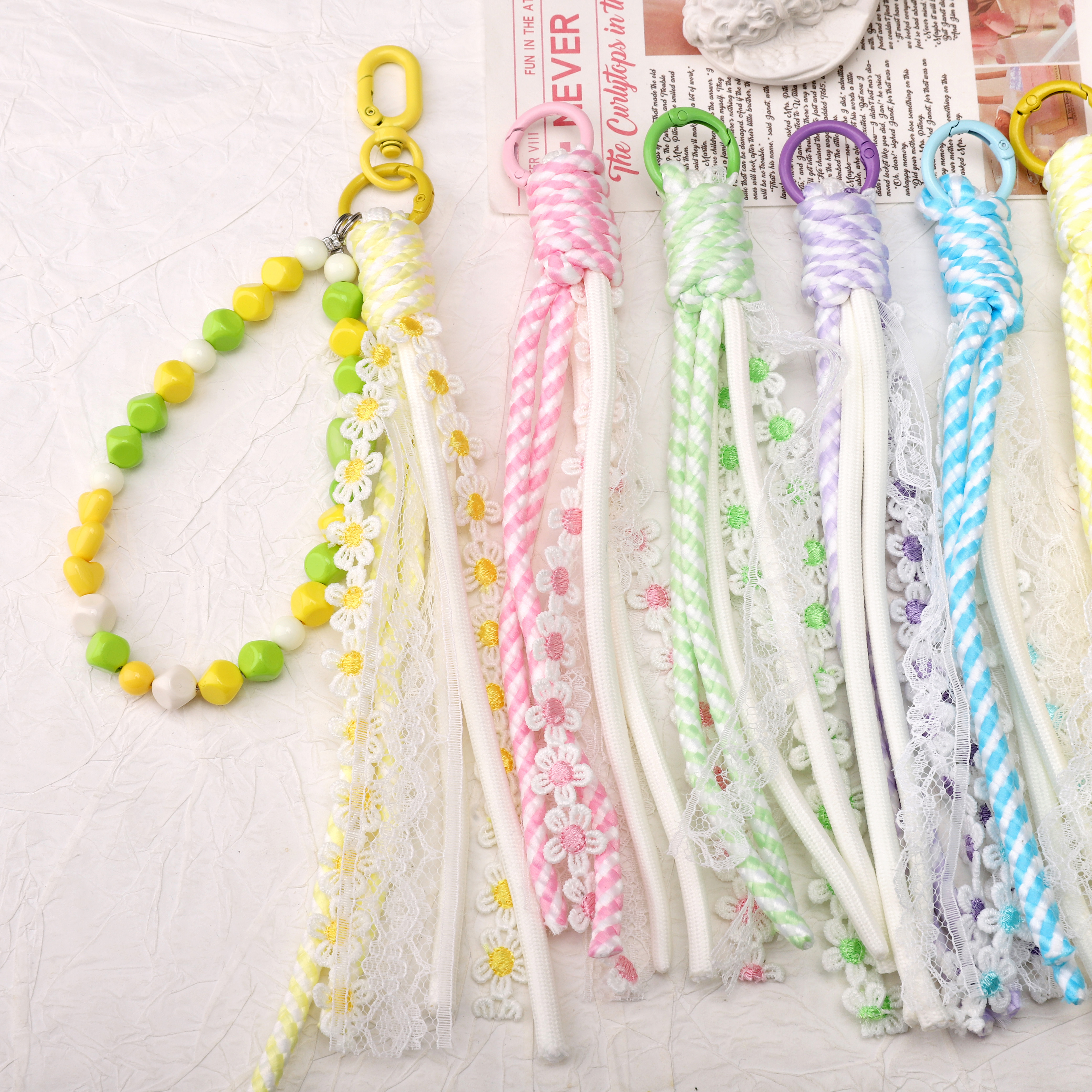 1pc Alloy Keyrings And Polyest - Phone Accessories Chain ulasan dan harga