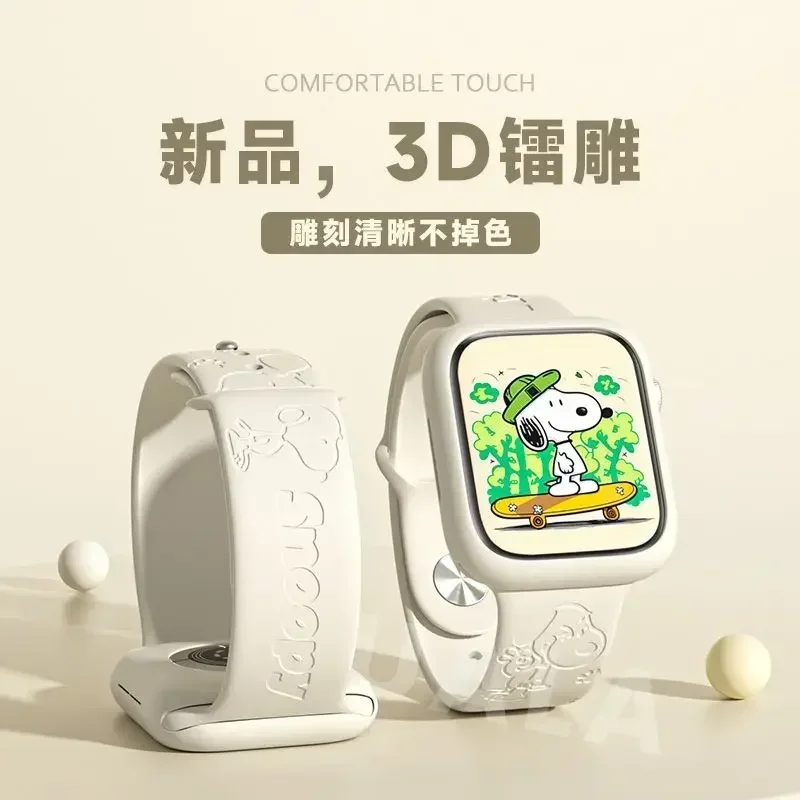 Snoopy iwatch8 watch with appl - Phone Accessories Wholesale ulasan dan harga