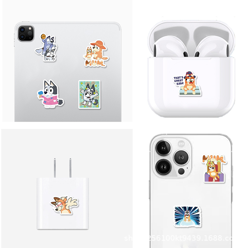 In Stock 103Pcs Bluey Stickers - Phone Accessories Wholesale ulasan dan harga