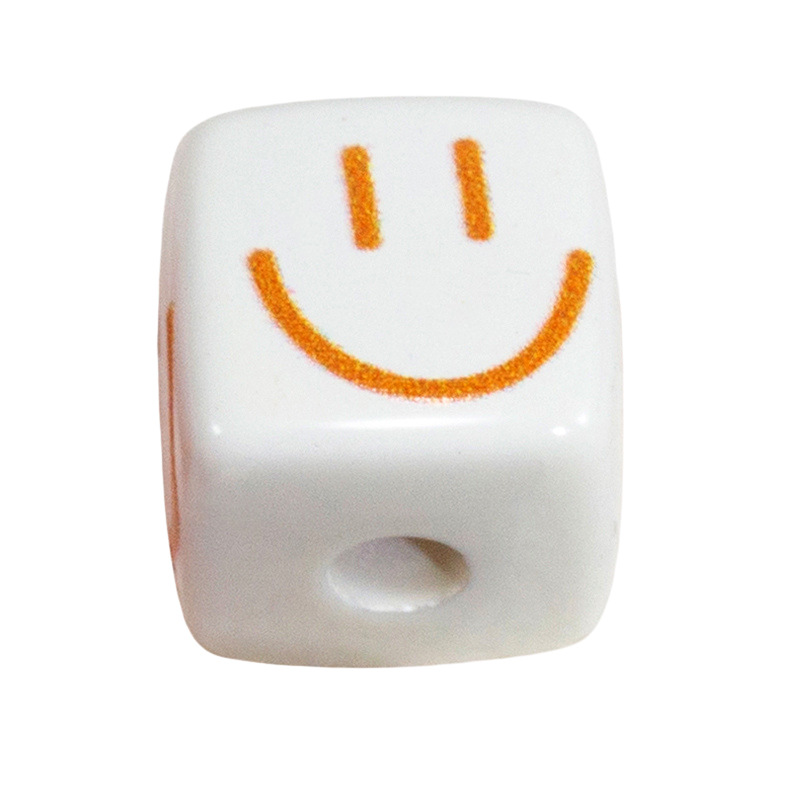 Acrylic Smile Happy Face Loose - Phone Accessories Wholesale ulasan dan harga