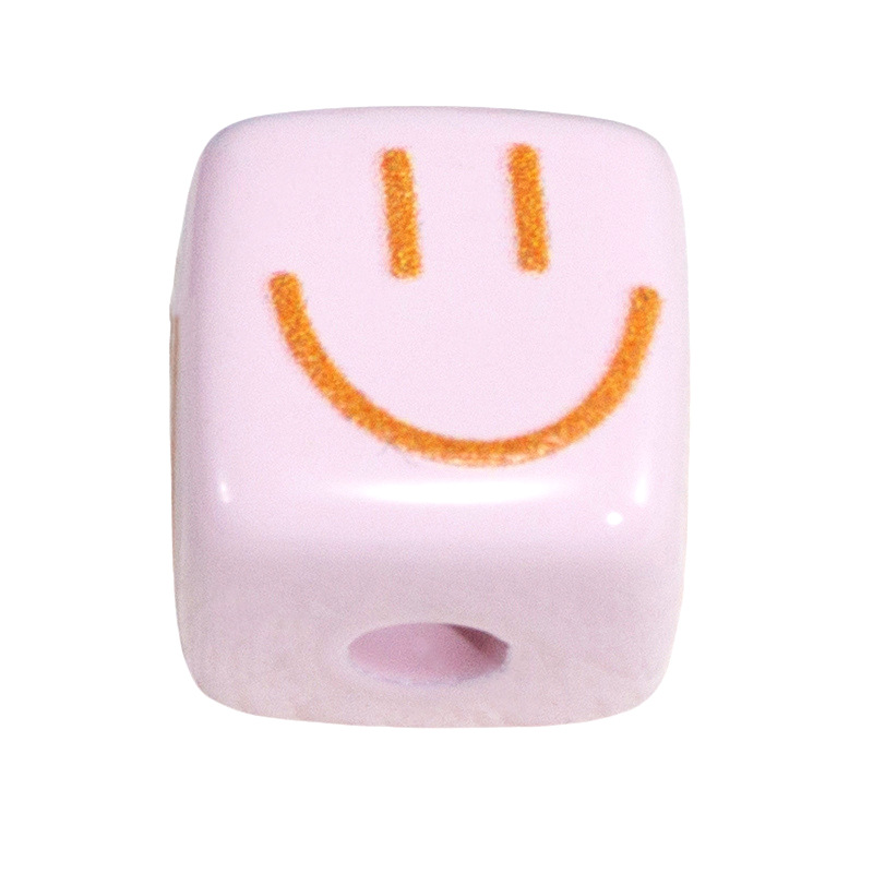 Acrylic Smile Happy Face Loose - Phone Accessories Wholesale ulasan dan harga