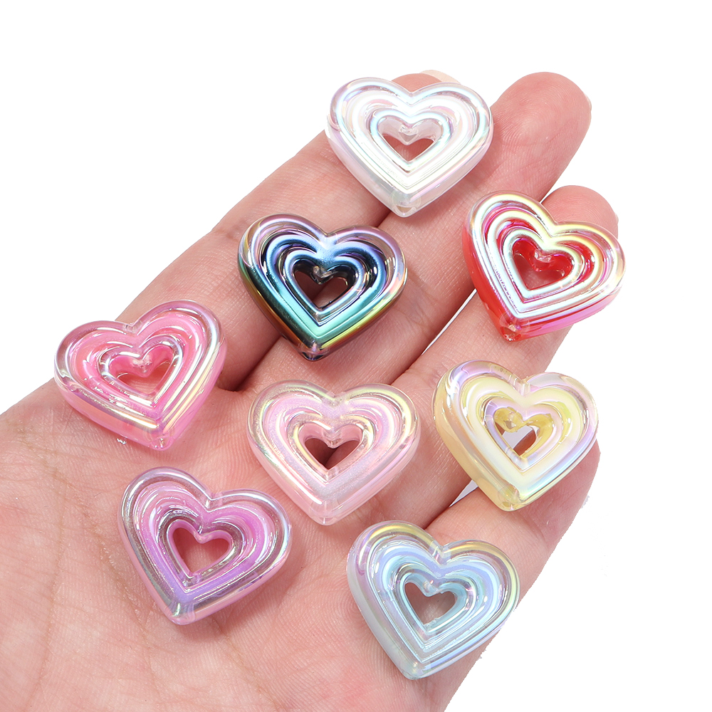 10pcs Transparent Heart Vertic - Phone Accessories Chain ulasan dan harga
