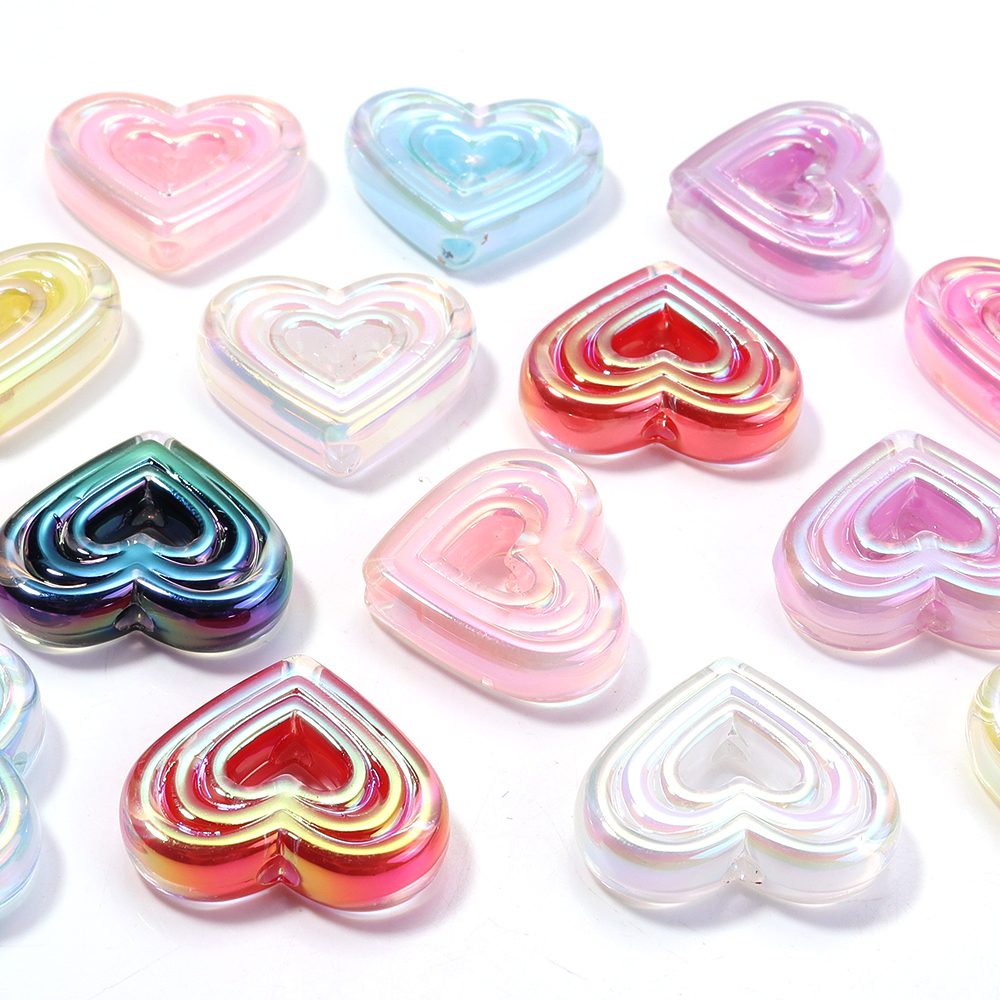 10pcs Transparent Heart Vertic - Phone Accessories Chain ulasan dan harga