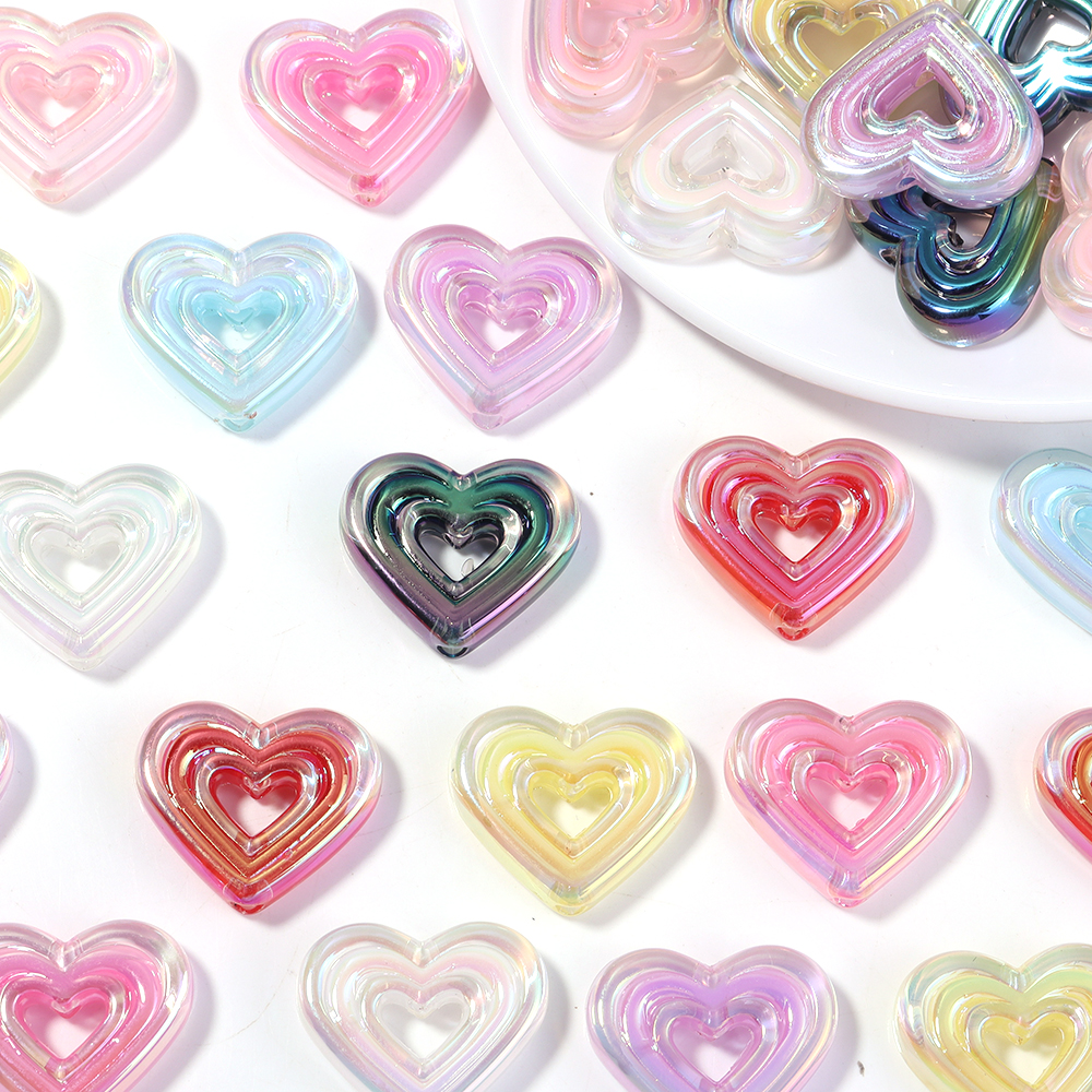 10pcs Transparent Heart Vertic - Phone Accessories Chain ulasan dan harga