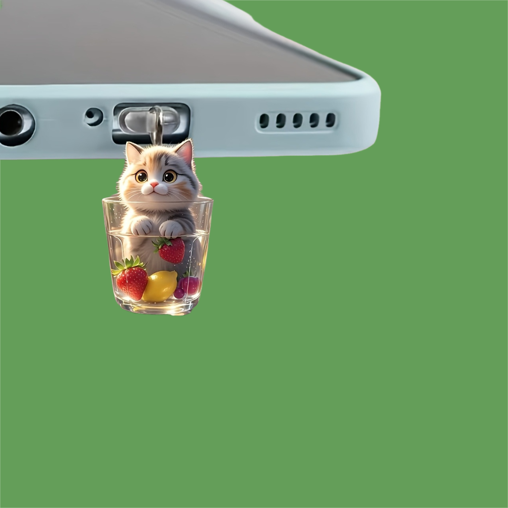 Cartoon Cat Pendant Phone Deco - Phone Accessories Ideas ulasan dan harga