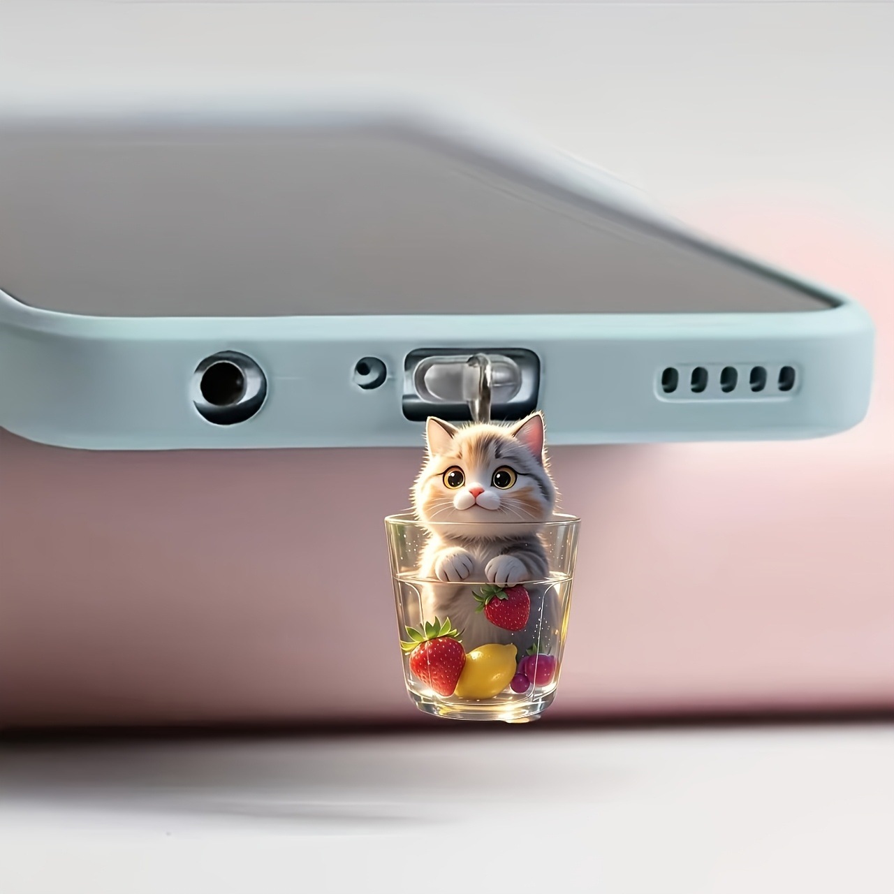 Cartoon Cat Pendant Phone Deco - Phone Accessories Ideas ulasan dan harga