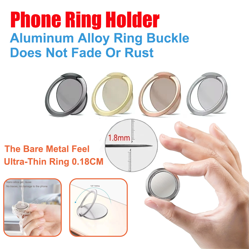 Ultra Thin Metal Ring Holder S - Phone Kickstand Ring ulasan dan harga