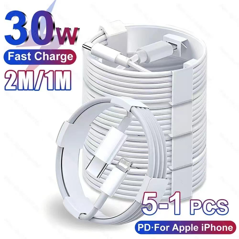 5-1pcs 30W Fast Charging Cable - Phone Accessories Wholesale ulasan dan harga