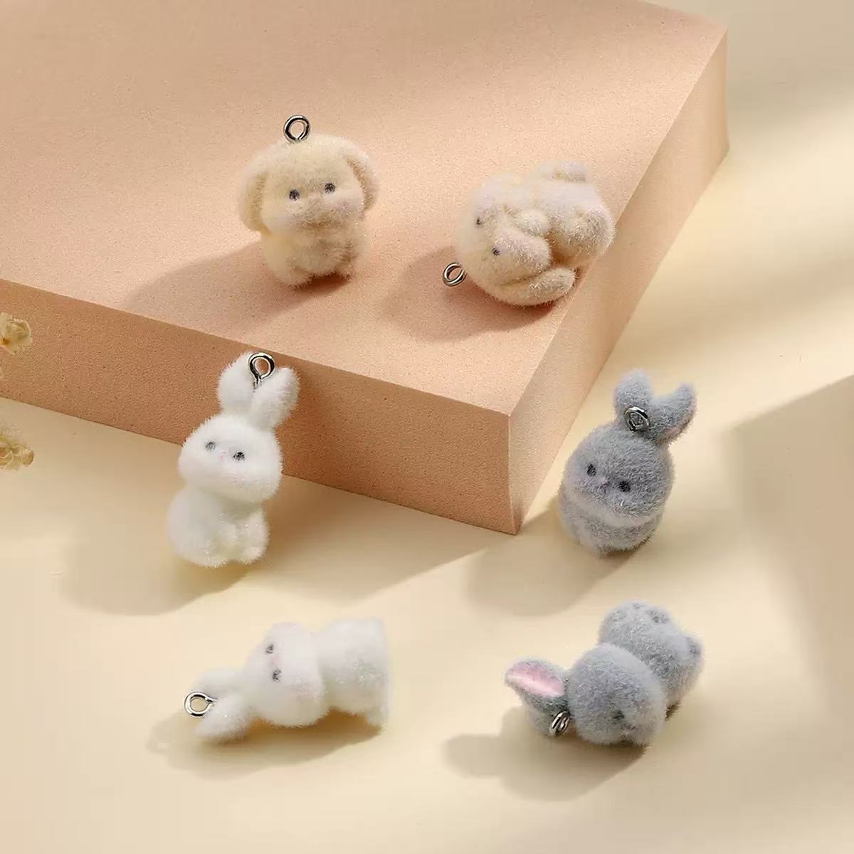 10pcs Flocking Little Rabbit R - Phone Accessories Chain ulasan dan harga