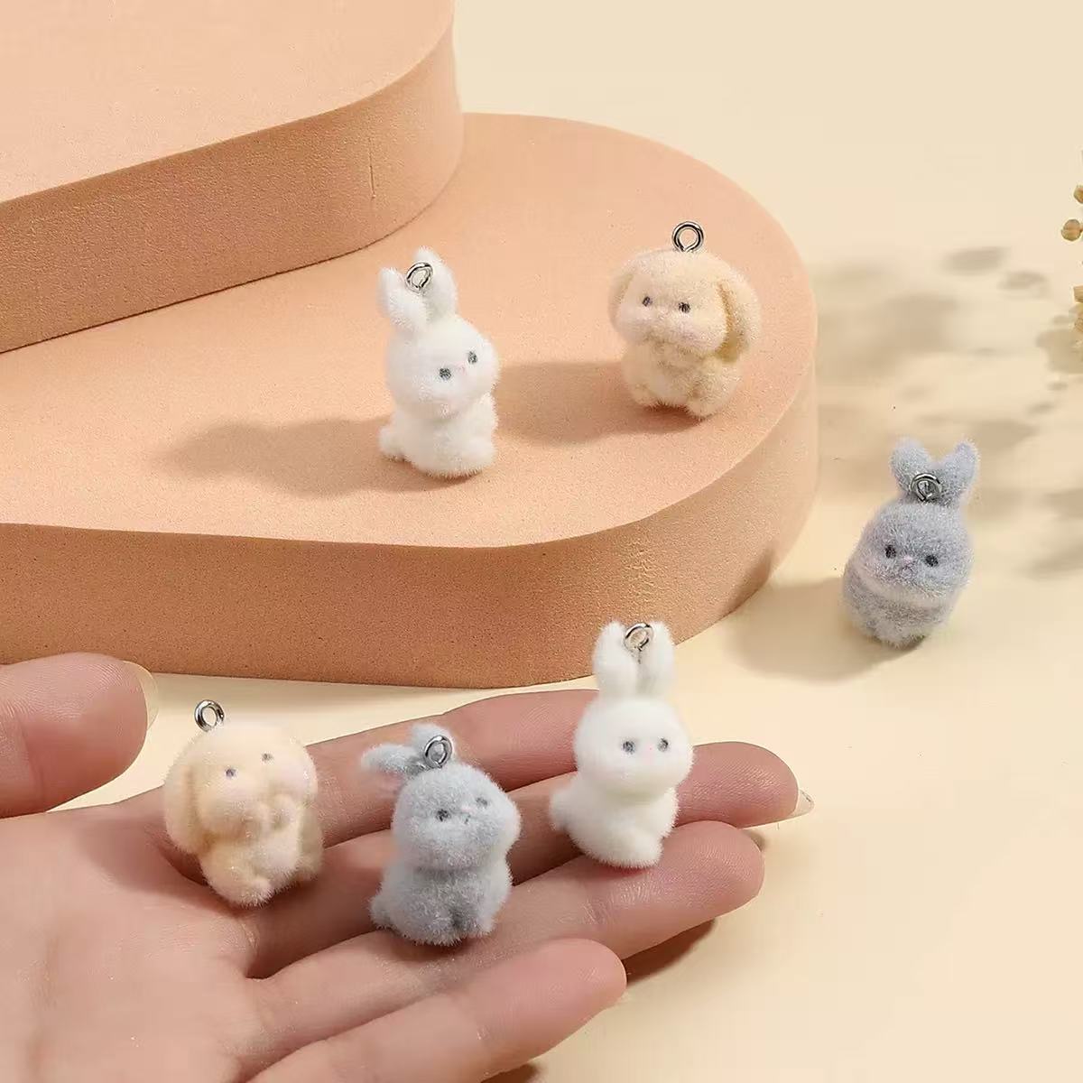 10pcs Flocking Little Rabbit R - Phone Accessories Chain ulasan dan harga