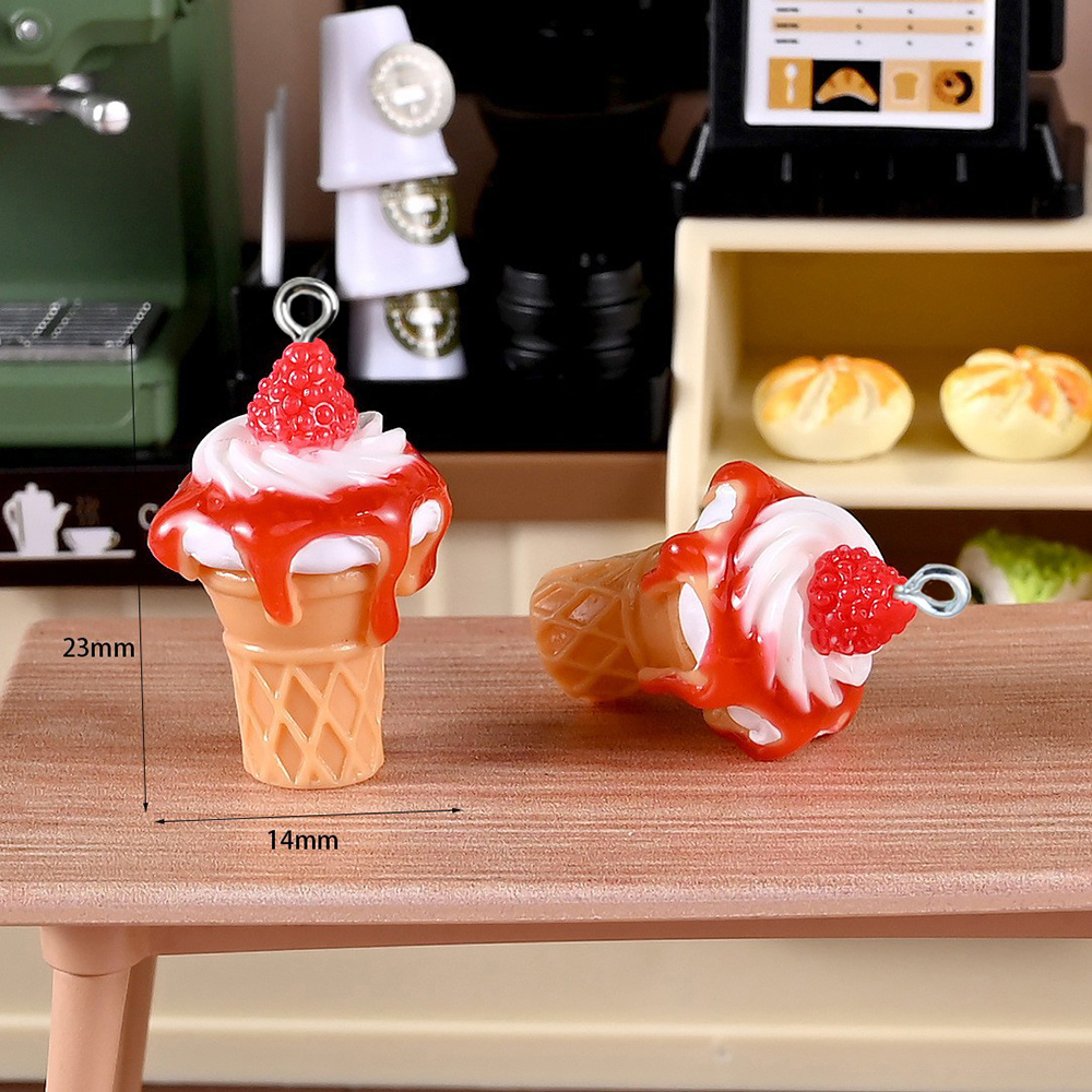10pcs Strawberry Jam Ice Cream - Phone Accessories Chain ulasan dan harga